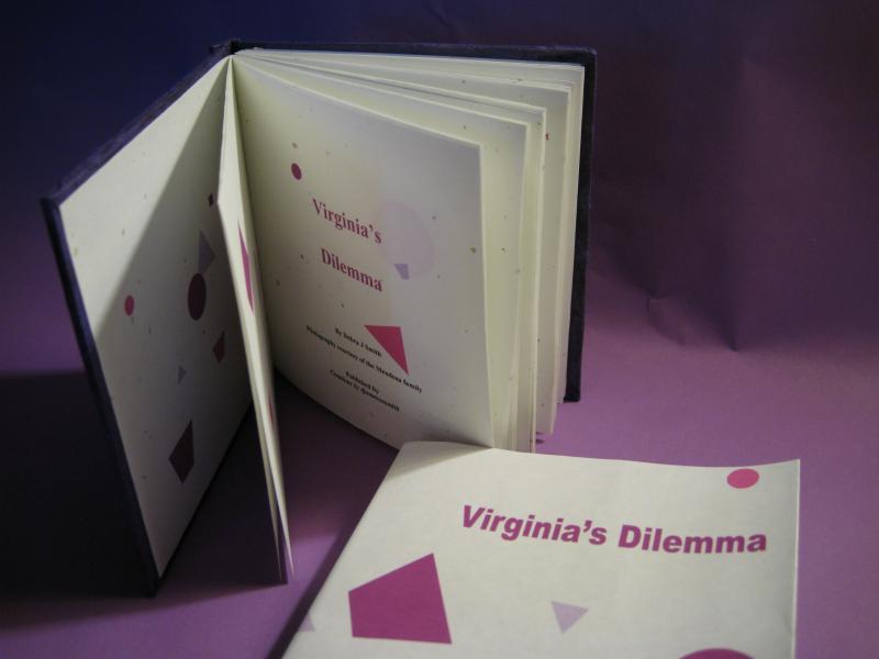 Virginia's Dilemma book-dust cover & book